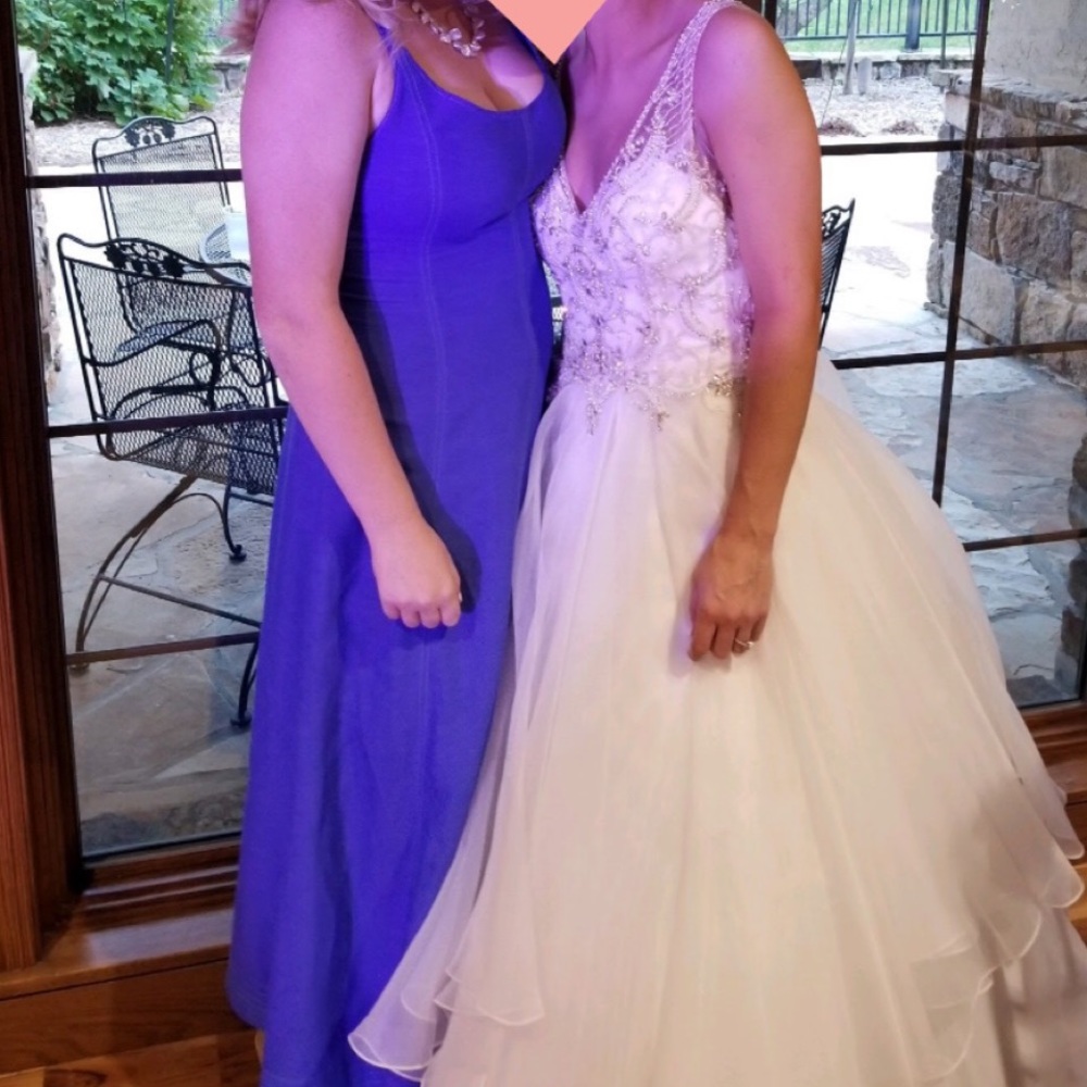 Blue Long Anthropology Dress